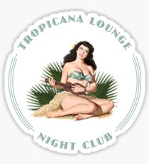 Tropicana Lounge Night Club Tropical Hula Girl 1 Sticker