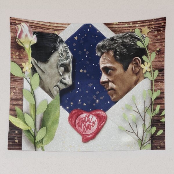 Item preview, Garashir Vintage Valentine Collage with Flowers with Love for Valentine's Day designed and sold by orionlodubyal.