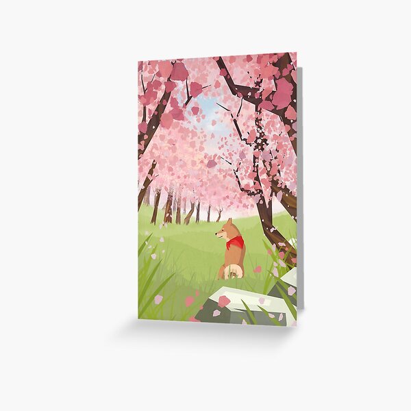 Item preview, Shiba Inu in Spring designed and sold by blickwandler.
