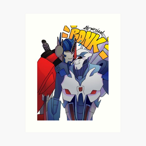 Blue Flowers--TFP Optimus Prime , an art print by Izzy A - INPRNT