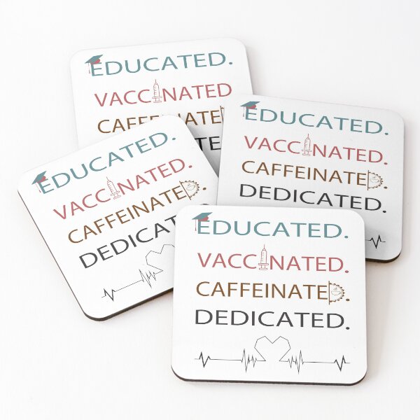Item preview, Educated Vaccinated Caffeinated Dedicated designed and sold by Aminepop.