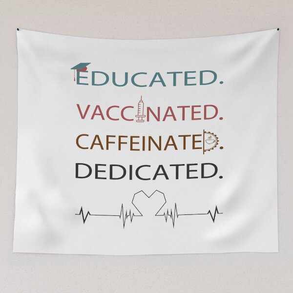 Item preview, Educated Vaccinated Caffeinated Dedicated designed and sold by Aminepop.