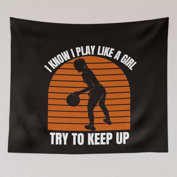 Item preview, I Know I Play Like A Girl Try To Keep Up designed and sold by LaceRenee.