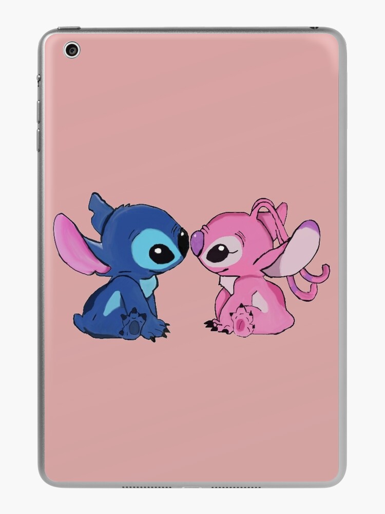 valentines day: stitch + angel iPad Case & Skin for Sale by anm0l