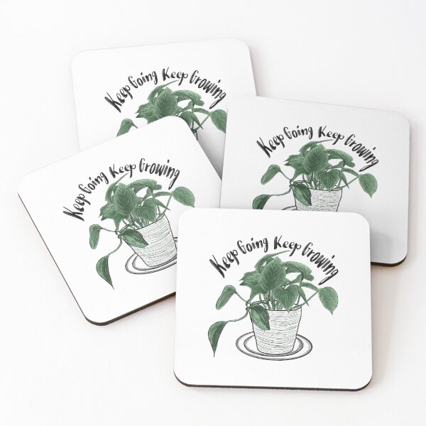 Item preview, Keep Going Keep Growing Houseplant Graphic designed and sold by Rhiannon Glazier.