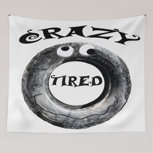 Item preview, crazy tired funny tire wheel design  designed and sold by Stephanie  Skeem.