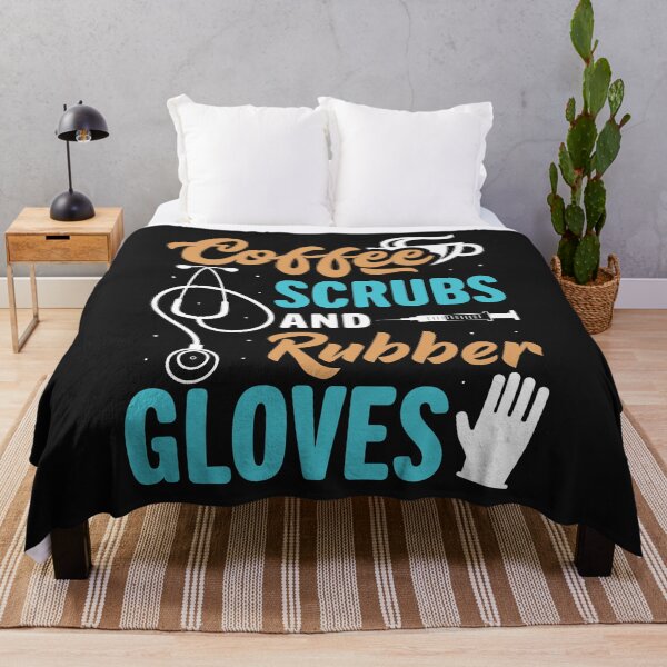 Item preview, Funny Coffee Scrubs And Rubber Gloves Medical Nurse Life designed and sold by Best Designer.