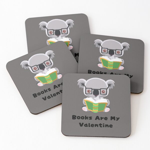 Item preview, Books Are My Valentine Cute Koala Bear Reading  designed and sold by JustSayingGifts.