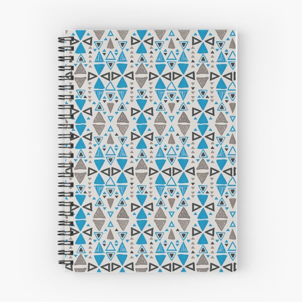 Artikelvorschau, Blaue und graue geometrische Aquarelldreiecke entworfen und verkauft von ScribbledToad.
