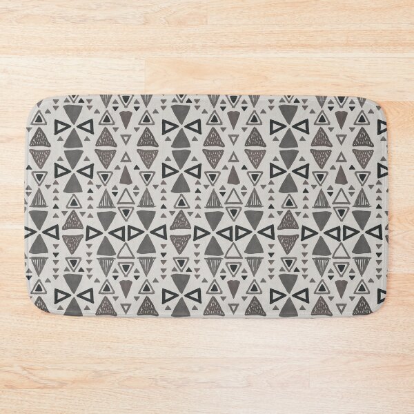 Item preview, Grey Geometric Triangles designed and sold by ScribbledToad.