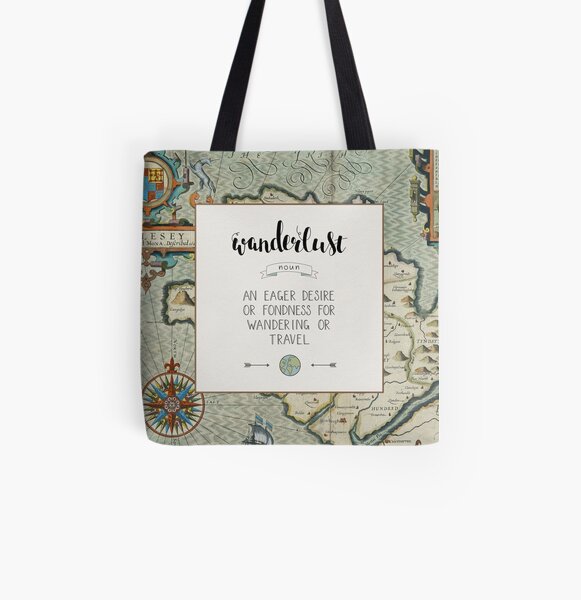 Wanderlust Definition All Over Print Tote Bag