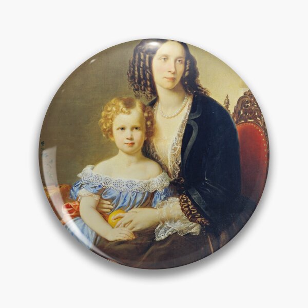 Item preview, Leonie Gräfin Lanckorońska, with Her Son, Karl - Karl von Blaas designed and sold by brushandframes.