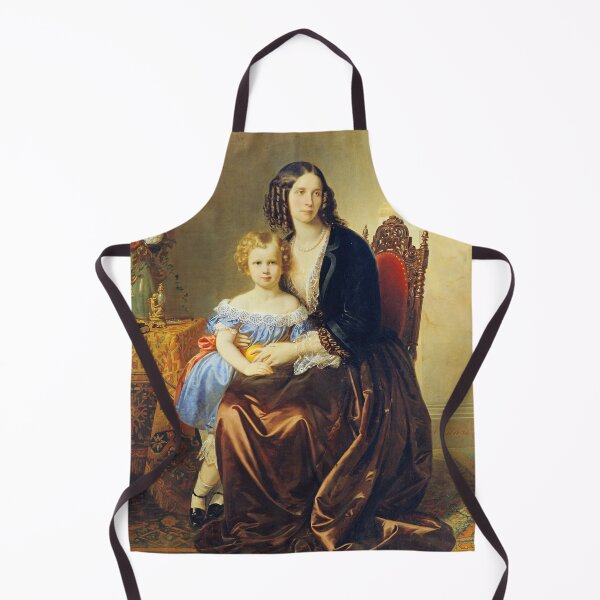 Item preview, Leonie Gräfin Lanckorońska, with Her Son, Karl - Karl von Blaas designed and sold by brushandframes.