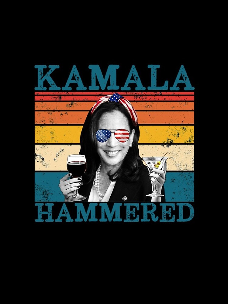 Aperçu 4 sur 4. Coque iPhone avec l'œuvre Kamala Hammered Retro Drinking Vice President Harris Gear créée et vendue par DynamicDesign.