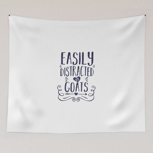 Item preview, Easily Distracted by Goats/ Goat / Goat Gifts / Goats / Goat Tee / Goat Lover / Funny Gift deas Goat designed and sold by biigshow.