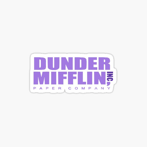 Dunder Mifflin Inc Paper Company the Office Sticker