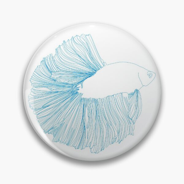 Item preview, Beta Fish Line Art designed and sold by MKnowltonArt.