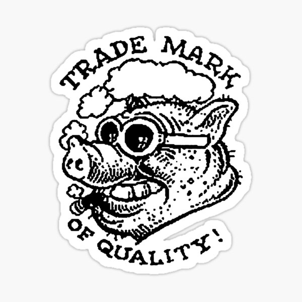 Item preview, Trade Mark Of Quality Logo Smoking Pig designed and sold by ear-candy.