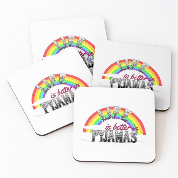 Item preview, Life is better in pyjamas designed and sold by Scatch Spot.