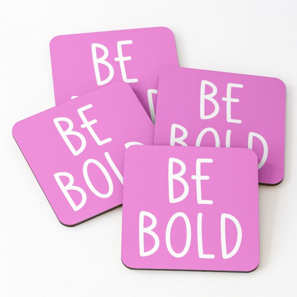 Item preview, Be Bold - White on Pink designed and sold by Whoopsidoodle.