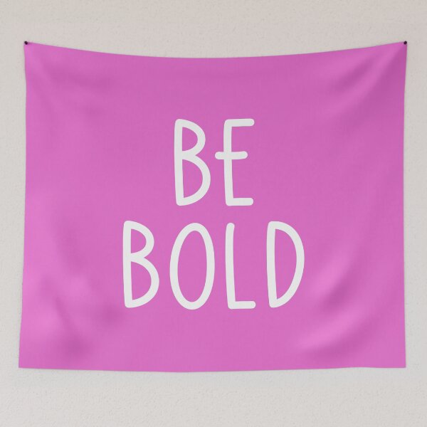 Item preview, Be Bold - White on Pink designed and sold by Whoopsidoodle.