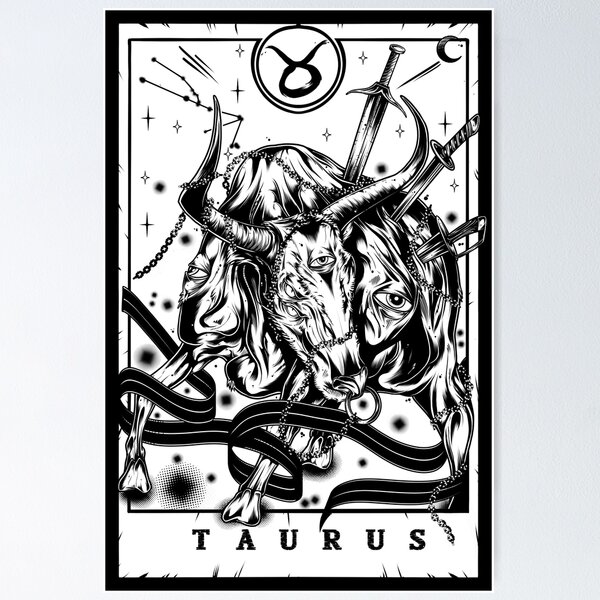 Zodiac Signs - Taurus. Tattoo Design. Stock Vector - Illustration of black,  symbol: 16879829