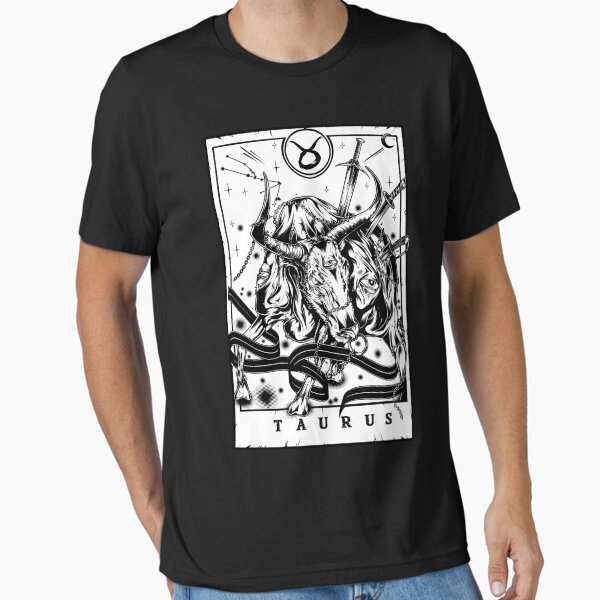 Taurus Zodiac Tarot Blk Essential T-Shirt