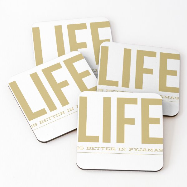 Item preview, Life Is Better in Pyjamas designed and sold by Letters-Art.