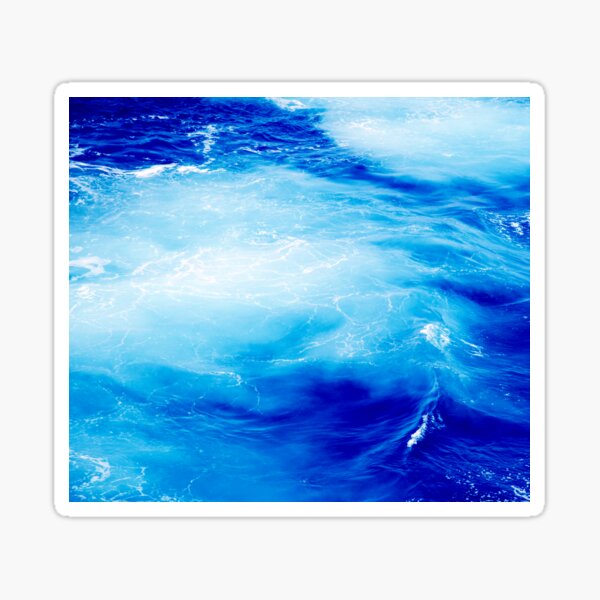 Item preview, Ocean waves in motion, blue, white crashing and foaming designed and sold by earthspiritsoul.
