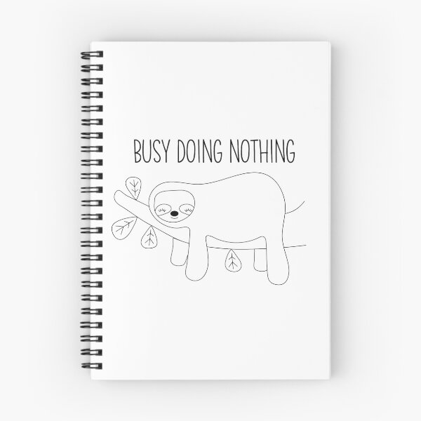 Item preview, BUSY DOING NOTHING cute sloth graphic designed and sold by TopTea.