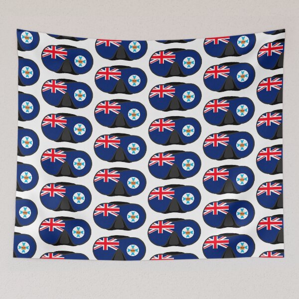 Item preview, scuba dive mask – queensland aus flag designed and sold by brightsuns.