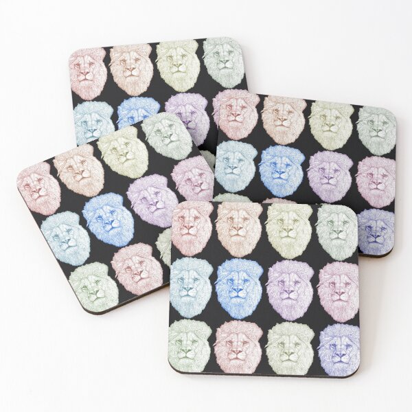 Item preview, Lion Face print designed and sold by Flower Magic .