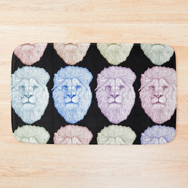 Item preview, Lion Face print designed and sold by Flower Magic .