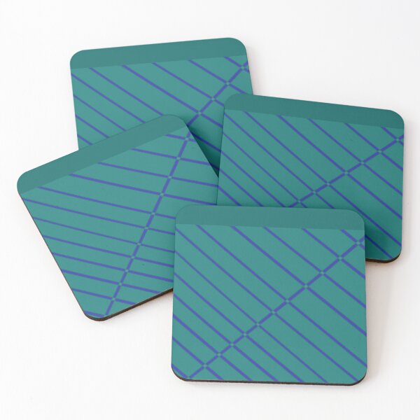 Item preview, Green Teal With Blue Stripes designed and sold by DesignsByMuriel.