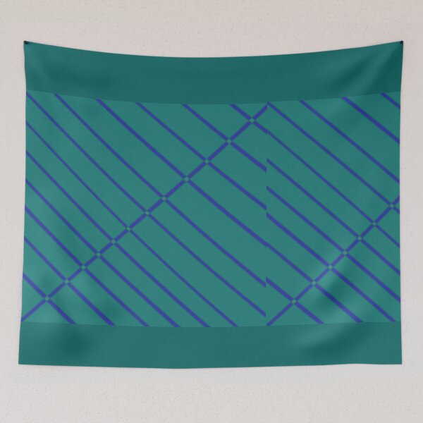 Item preview, Green Teal With Blue Stripes designed and sold by DesignsByMuriel.