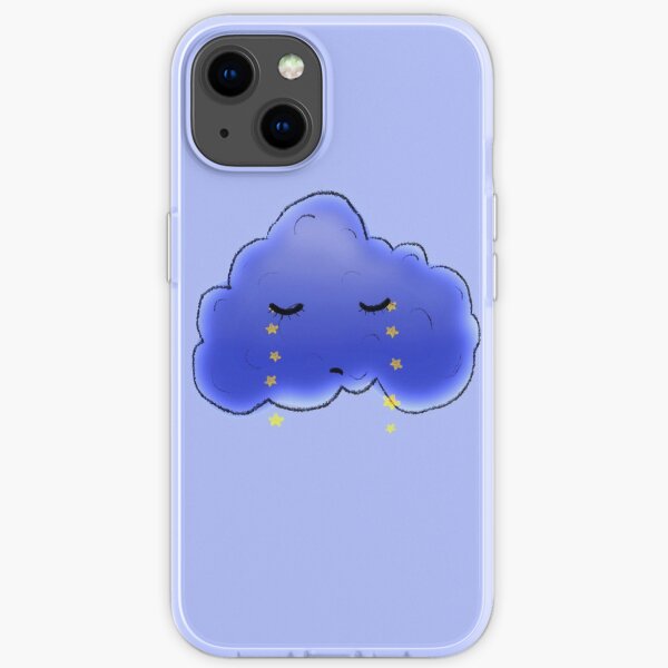 cloud crying stars iPhone Soft Case