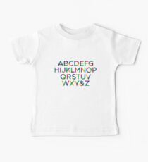 Alphabet multi Baby Tee