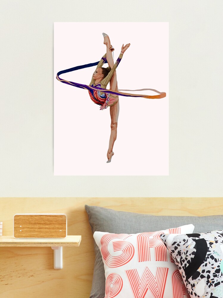 Rhythmic Gymnastics Yana Striga Ribbon Backgrab Turn Photographic