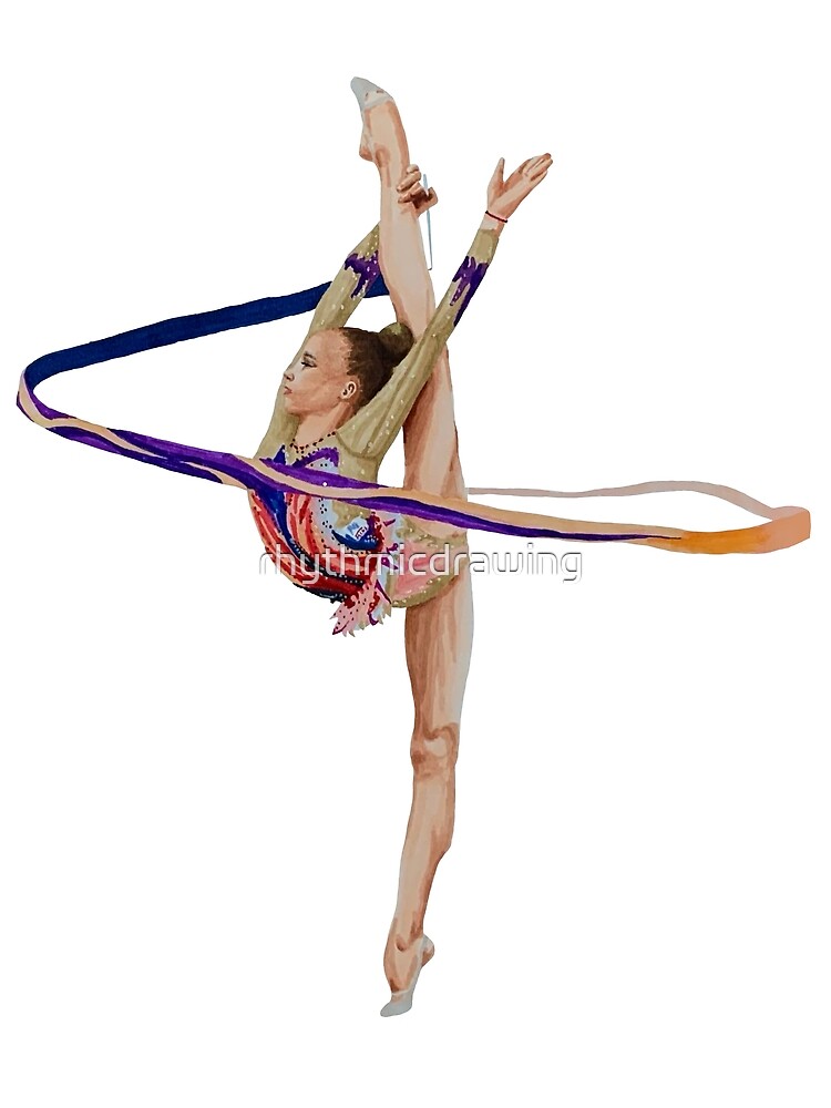 Rhythmic Gymnastics Yana Striga Ribbon Backgrab Turn Photographic