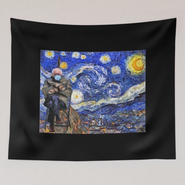 Item preview, The Bernie Night - Bernie Sanders - Starry Night - In the Style of Van Gogh designed and sold by alancrapopod.