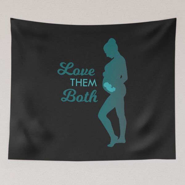 Item preview, Love Them Both (Teal) designed and sold by OpiningUterus.