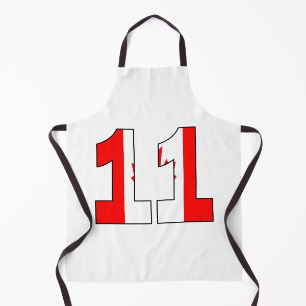 Item preview, Number 11 with Canadian flag on the background designed and sold by AllShirts21.
