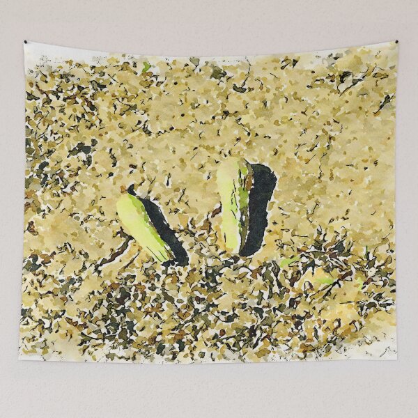 Item preview, Hortus Conclusus: two courgettes on the ground designed and sold by Giuseppe Cocco.