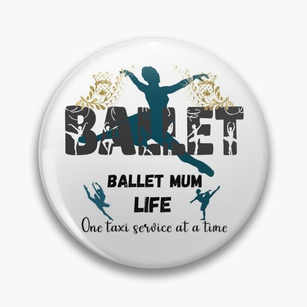 Item preview, Dance mum life - taxi ride service #balletMum blue and gold designed and sold by Dance Vibes: Blingit Studios.