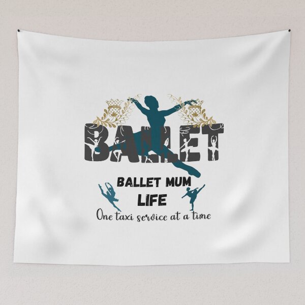 Item preview, Dance mum life - taxi ride service #balletMum blue and gold designed and sold by Dance Vibes: Blingit Studios.