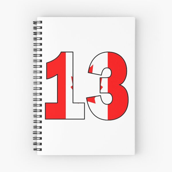 Item preview, Number 13 with Canadian flag on the background designed and sold by AllShirts21.