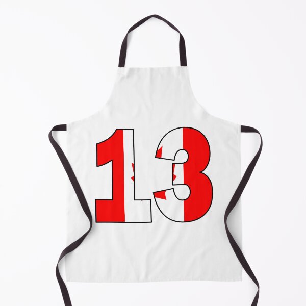 Item preview, Number 13 with Canadian flag on the background designed and sold by AllShirts21.