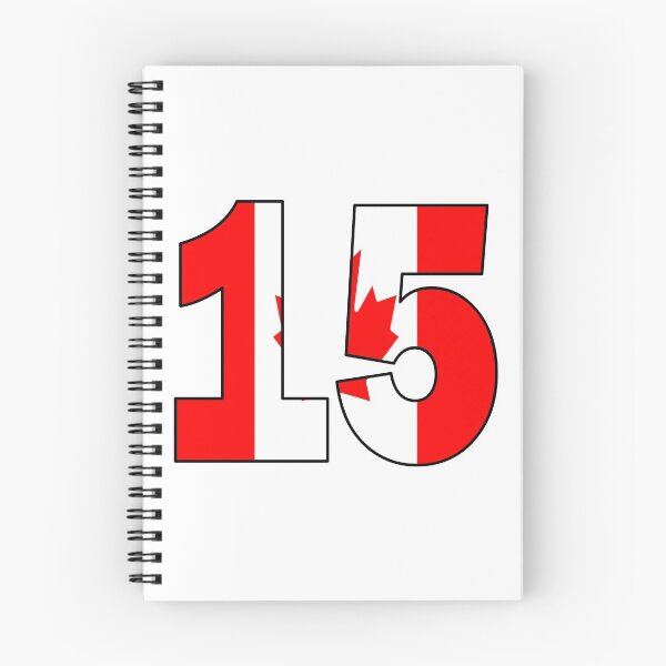 Item preview, Number 15 with Canadian flag on the background designed and sold by AllShirts21.