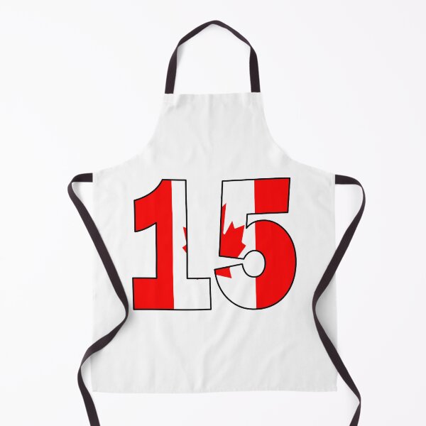 Item preview, Number 15 with Canadian flag on the background designed and sold by AllShirts21.