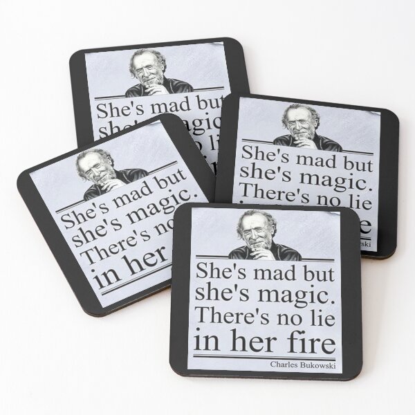 Item preview, She's Mad But She's Magic BUKOWSKI  designed and sold by ArtWithHearts11.